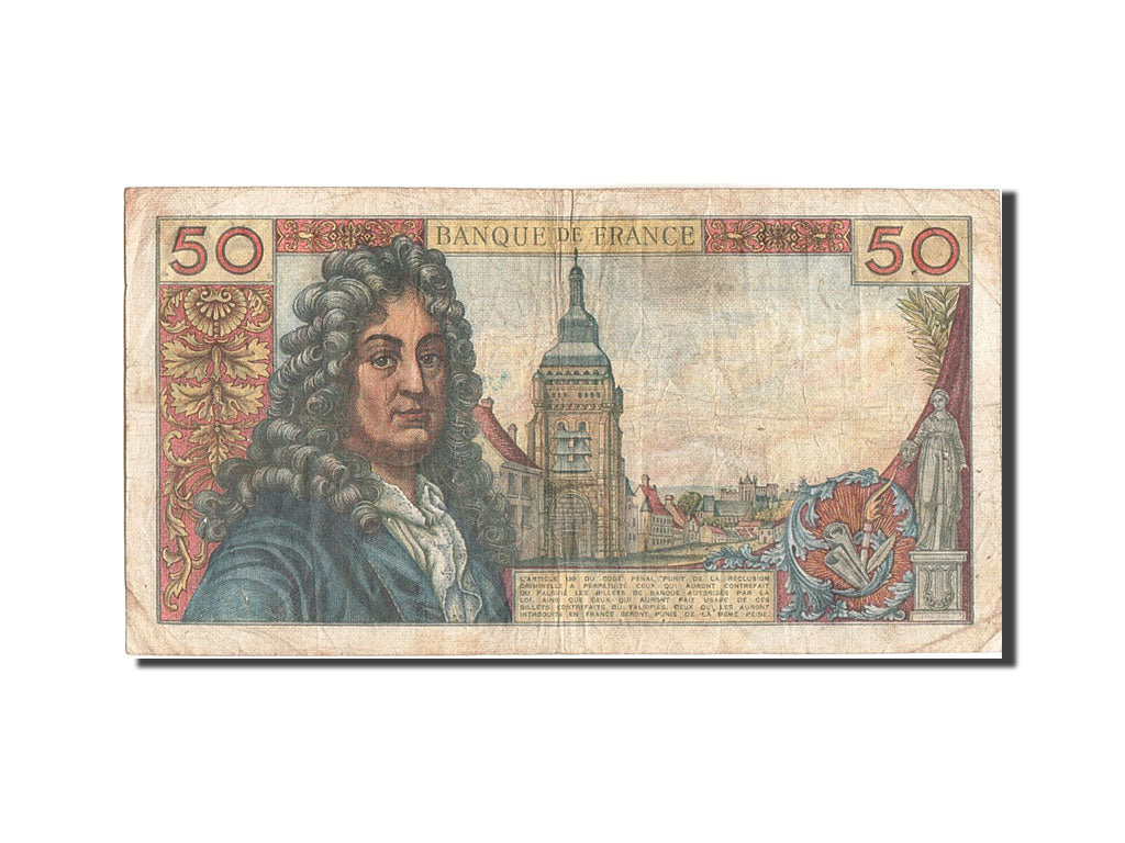 Francia, 50 Francs, 50 F 1962-1976 ''Racine'', 1962, KM:148a, 1962-11-08, MB,...