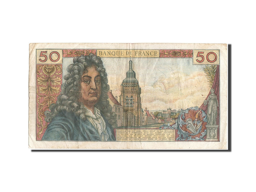 France, 50 Francs, 50 F 1962-1976 ''Racine'', 1967, KM #148c, 1967-12-07,...