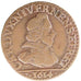 Francia, Double Liard, 1614, BB+, Rame, Boudeau:1806