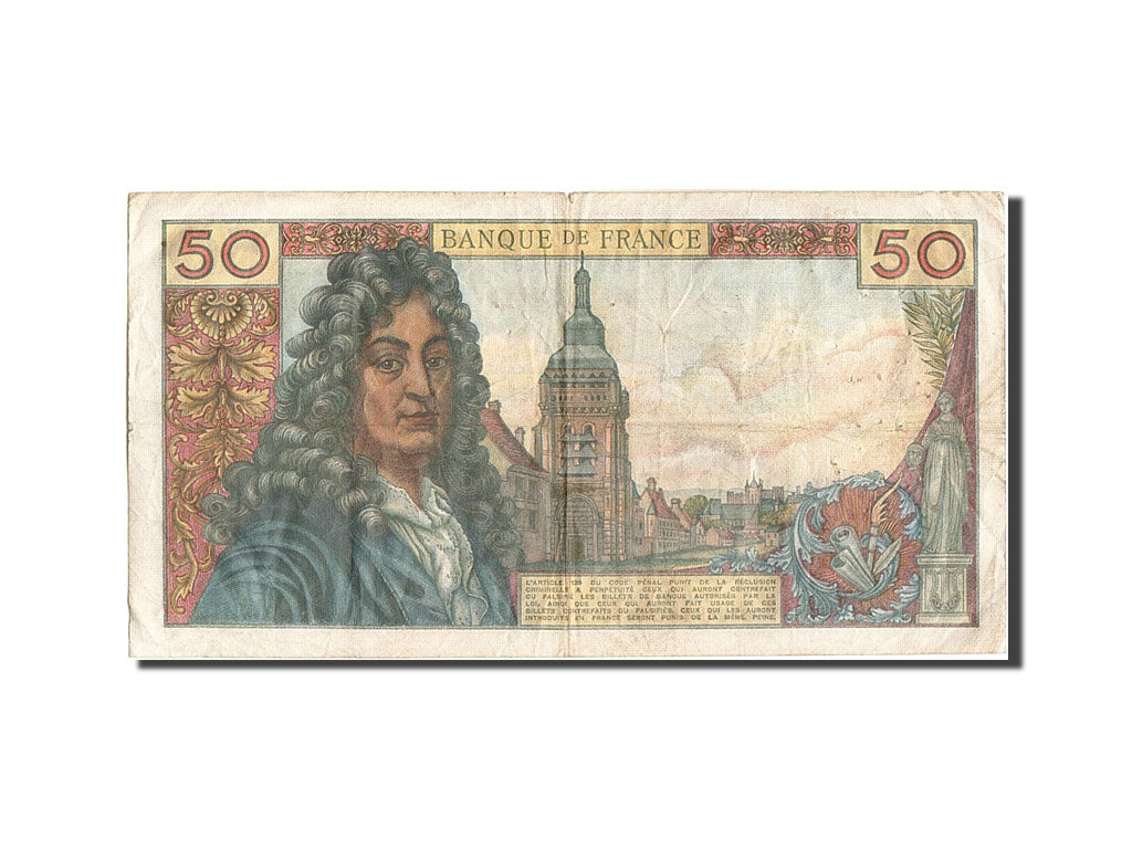 France, 50 Francs, 50 F 1962-1976 ''Racine'', 1973, KM #148d, 1973-01-04,...