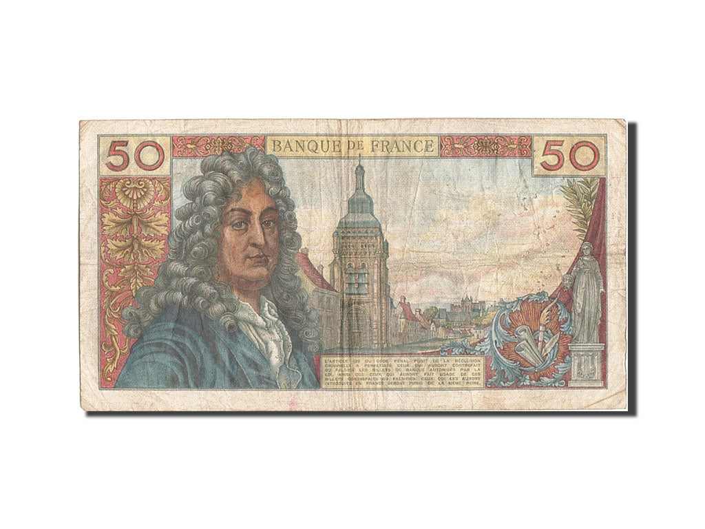 Francia, 50 Francs, 50 F 1962-1976 ''Racine'', 1962, KM:148a, 1962-06-07, MB,...