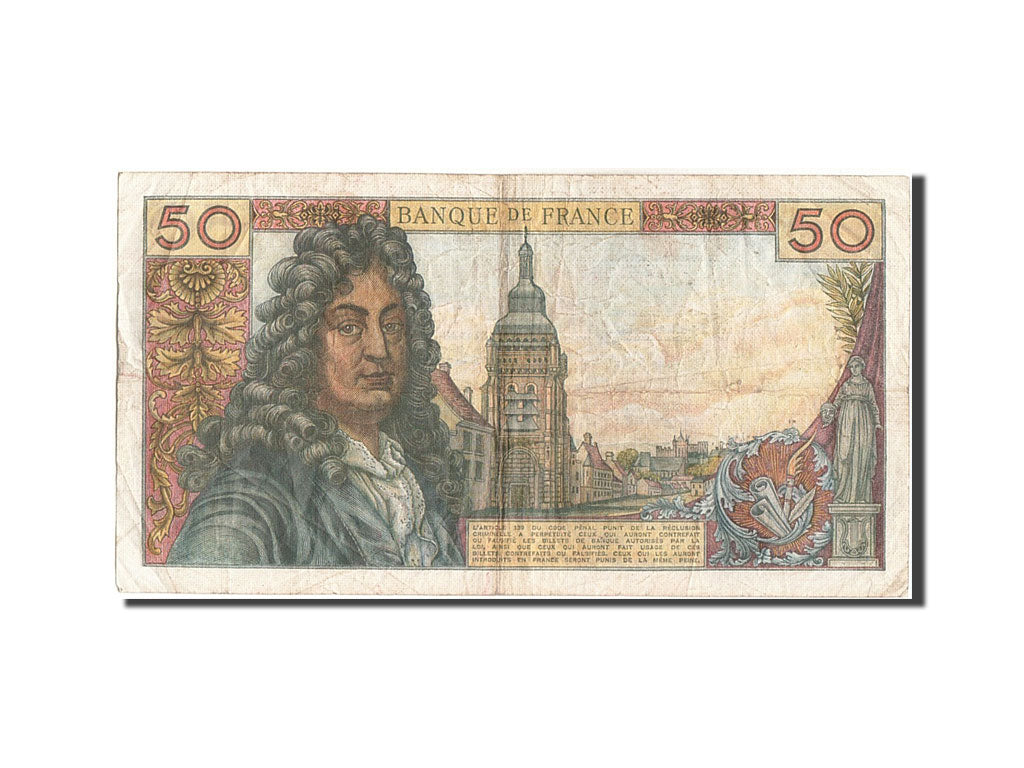 Banknote, France, 50 Francs, 50 F 1962-1976 ''Racine'', 1974, 1974-09-05