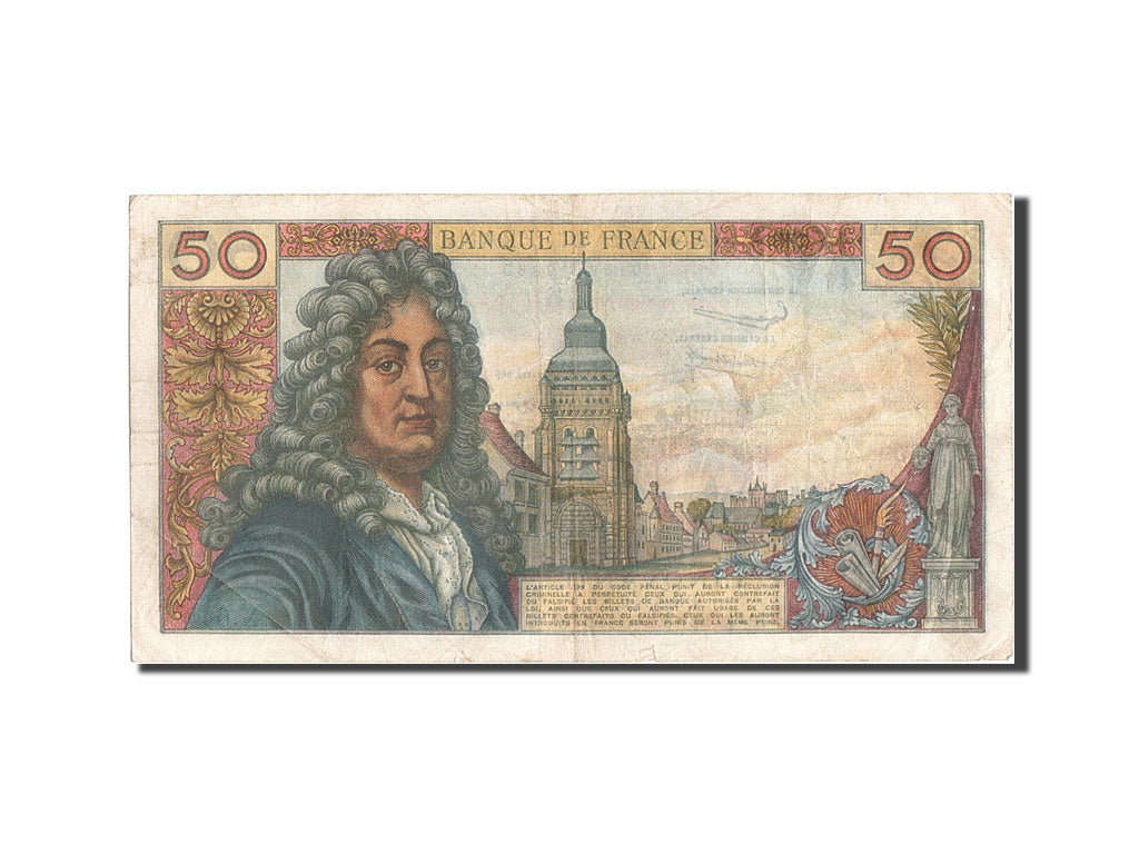 France, 50 Francs, 1963, KM #148a, 1963-05-02, VF(30-35), X.64, Fayette #64.5