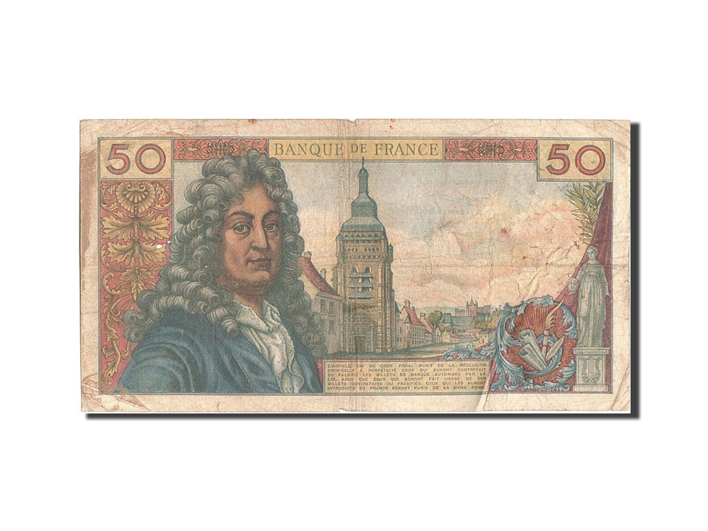 France, 50 Francs, 50 F 1962-1976 ''Racine'', 1962, KM #148a, 1962-12-06,...