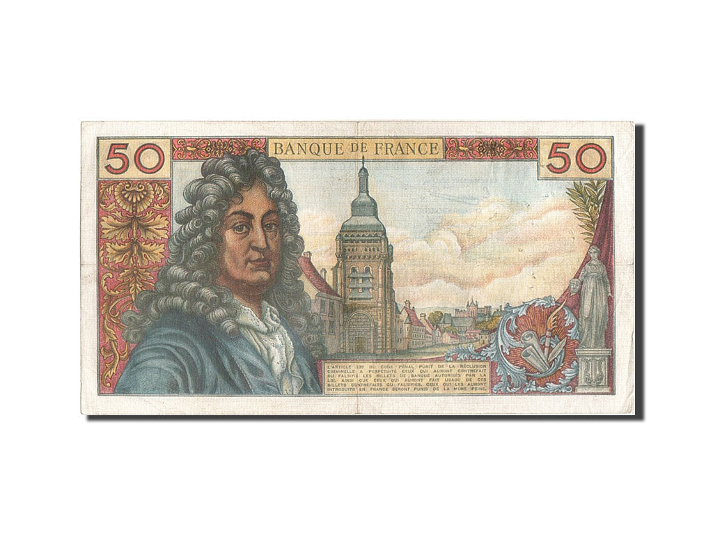 France, 50 Francs, 50 F 1962-1976 ''Racine'', 1963, KM #148a, 1963-02-07,...