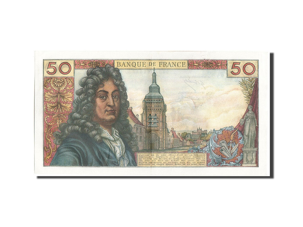 France, 50 Francs, 50 F 1962-1976 ''Racine'', 1969, KM #148a, EF(40-45), U.141,.