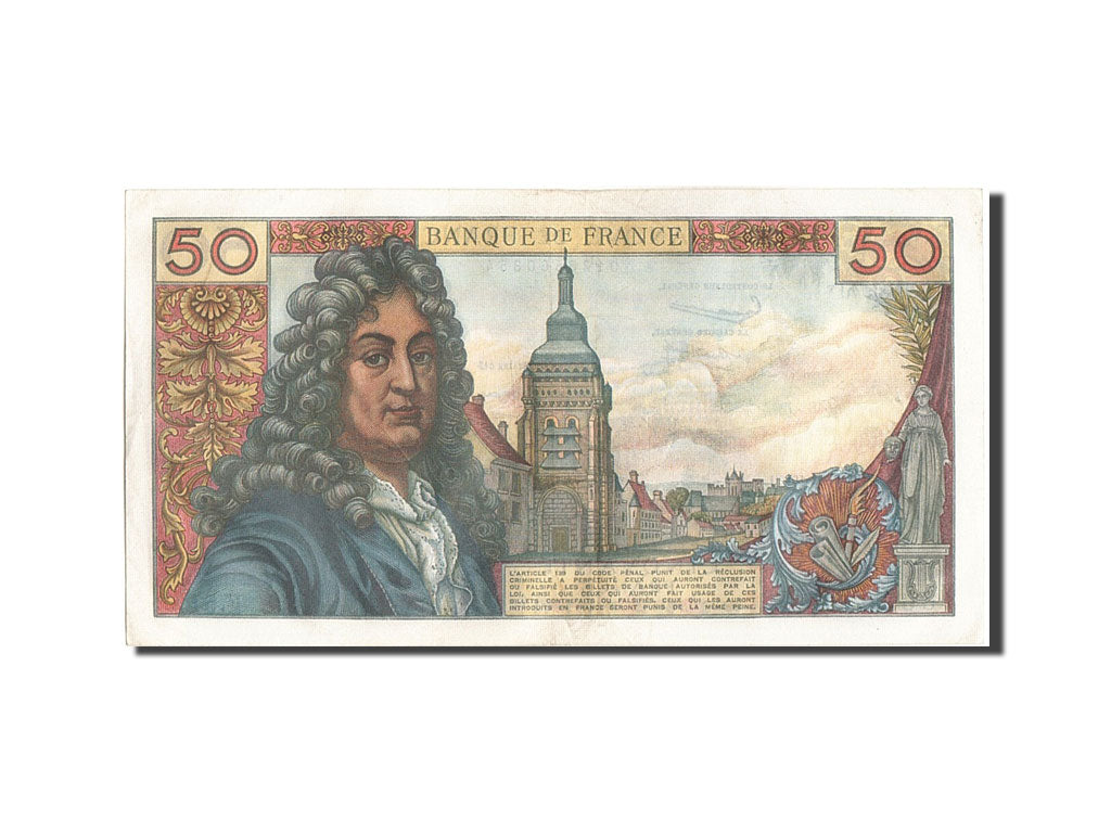 Francia, 50 Francs, 50 F 1962-1976 ''Racine'', 1963, KM:148a, 1963-02-07, BB+...