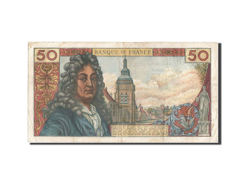 France, 50 Francs, 50 F 1962-1976 ''Racine'', 1963, KM #148a, 1963-05-02,...