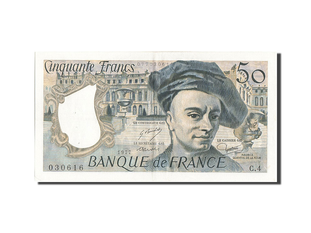 Banconote, Francia, 50 Francs, 50 F 1976-1992 ''Quentin de La Tour'', 1977, BB