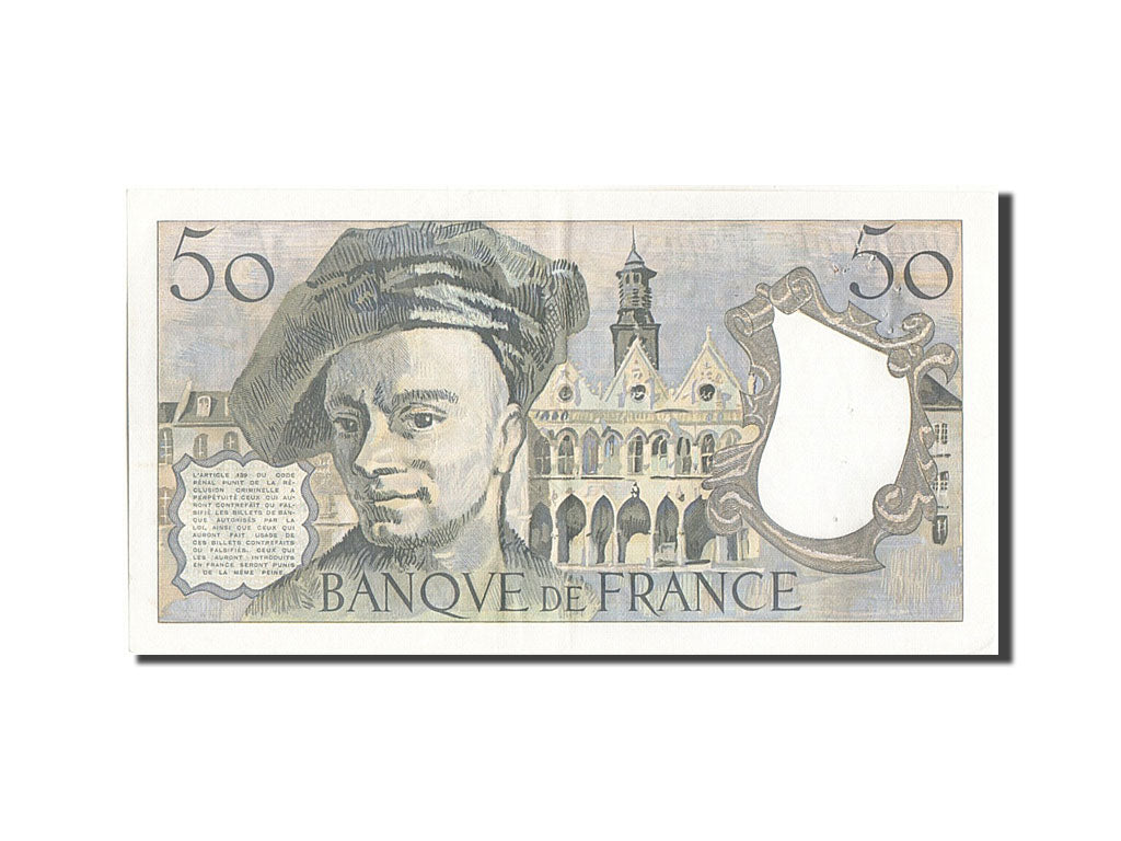 Banconote, Francia, 50 Francs, 50 F 1976-1992 ''Quentin de La Tour'', 1977, BB
