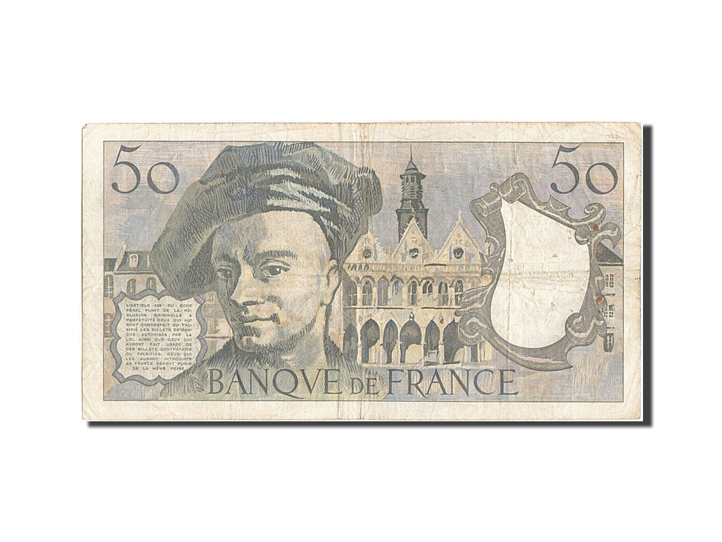 Billet, France, 50 Francs, 50 F 1976-1992 ''Quentin de La Tour'', 1977, TB