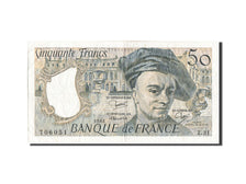 Biljet, Frankrijk, 50 Francs, 50 F 1976-1992 ''Quentin de La Tour'', 1983, TB+