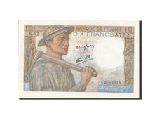 Geldschein, Frankreich, 10 Francs, 10 F 1941-1949 ''Mineur'', 1943, 1943-03-25