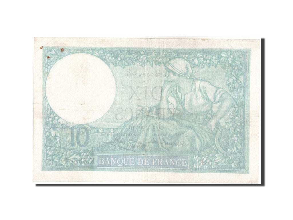France, 10 Francs, 10 F 1916-1942 ''Minerve'', 1941, KM #84, 1941-01-09,...