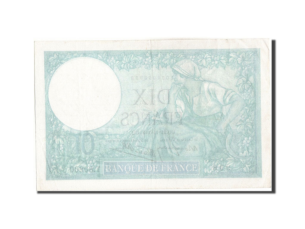 France, 10 Francs, 10 F 1916-1942 ''Minerve'', 1940, KM #84, 1940-11-21,...