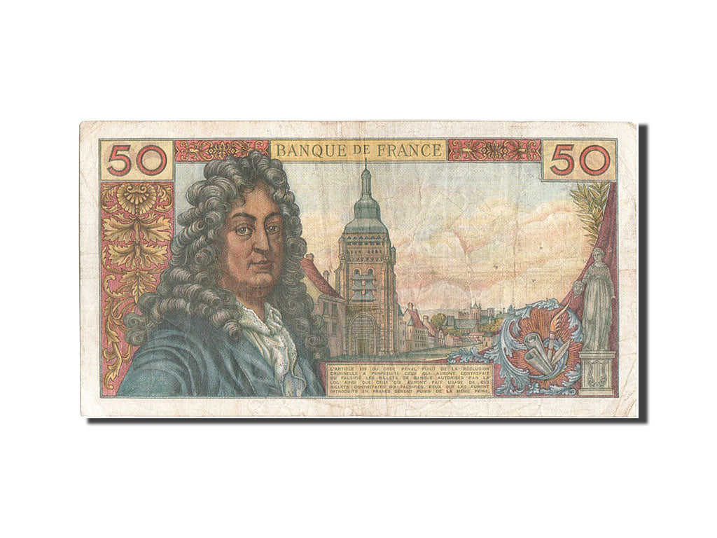 France, 50 Francs, 50 F 1962-1976 ''Racine'', 1973, KM #148d, 1973-01-04,...