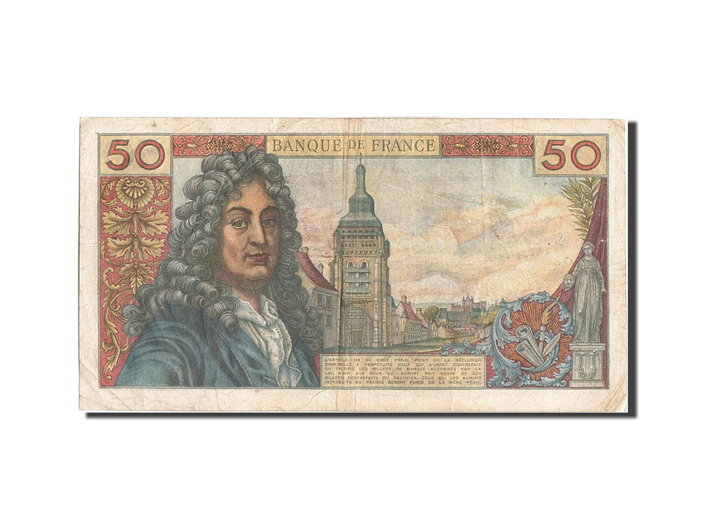 France, 50 Francs, 50 F 1962-1976 ''Racine'', 1962, KM #148a, 1962-11-08,...