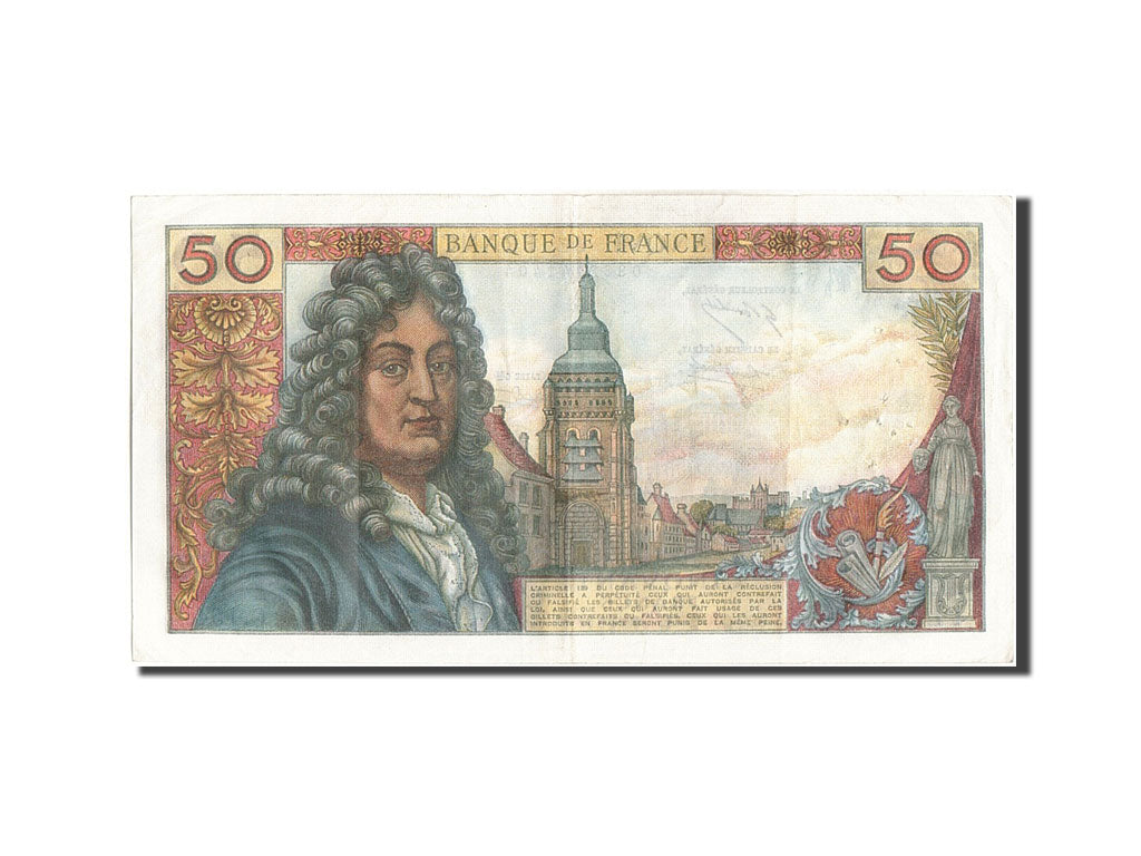 FRANCE, 50 Francs, 50 F 1962-1976 ''Racine'', 1969, 1969-11-06, AU(50-53),...