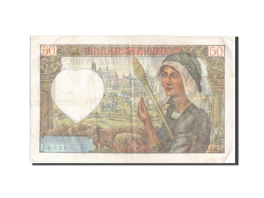 Billete, Francia, 50 Francs, 50 F 1940-1942 ''Jacques Coeur'', 1941, 1941-12-18
