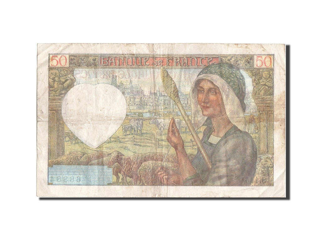 France, 50 Francs, 50 F 1940-1942 ''Jacques Coeur'', 1941, KM #93, 1941-12-18,..
