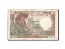 France, 50 Francs, 50 F 1940-1942 ''Jacques Coeur'', 1940, KM #93, 1941-12-18,..