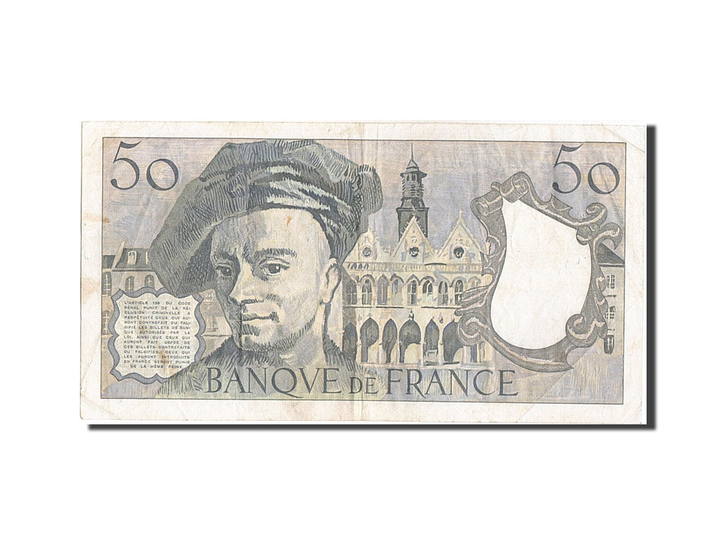 Francia, 50 Francs, 50 F 1976-1992 ''Quentin de La Tour'', 1978, KM:152a, MB,...