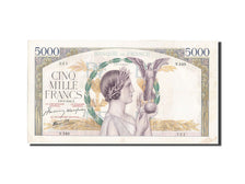 France, 5000 Francs, 5 000 F 1934-1944 ''Victoire'', 1941, KM #97c, 1941-05-08,.