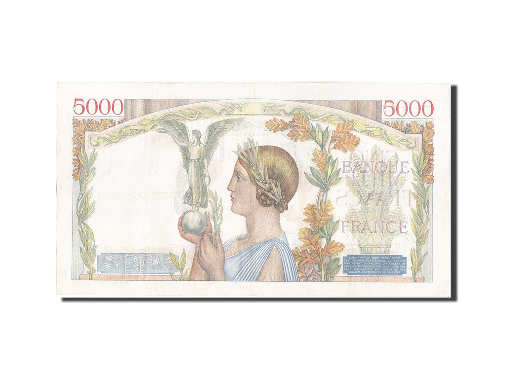 Billet, France, 5000 Francs, 5 000 F 1934-1944 ''Victoire'', 1941, 1941-12-04