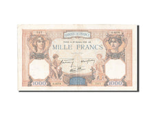 France, 1000 Francs, 1 000 F 1927-1940 ''Cérès et Mercure'', 1938, KM #90c, 1...