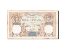 Banknot, Francja, 1000 Francs, Cérès et Mercure, 1938, 1938-10-20, VF(30-35)