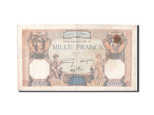 France, 1000 Francs, 1 000 F 1927-1940 ''Cérès et Mercure'', 1939, KM #90c, 1...
