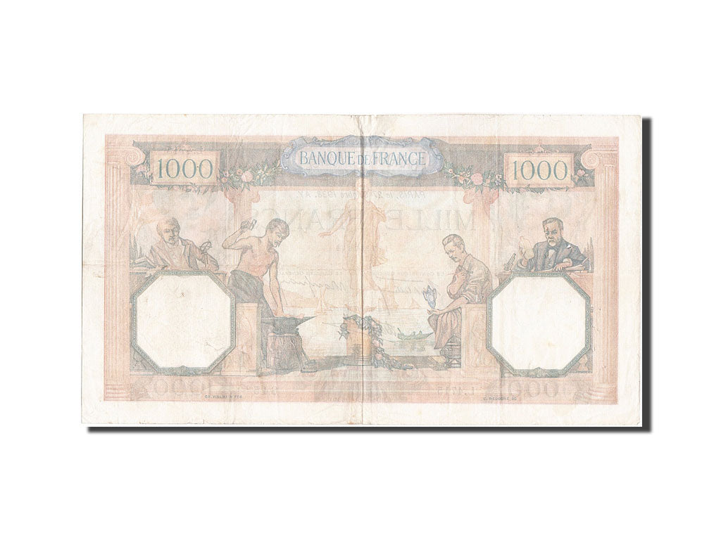 Billet, France, 1000 Francs, 1 000 F 1927-1940 ''Cérès et Mercure'', 1938