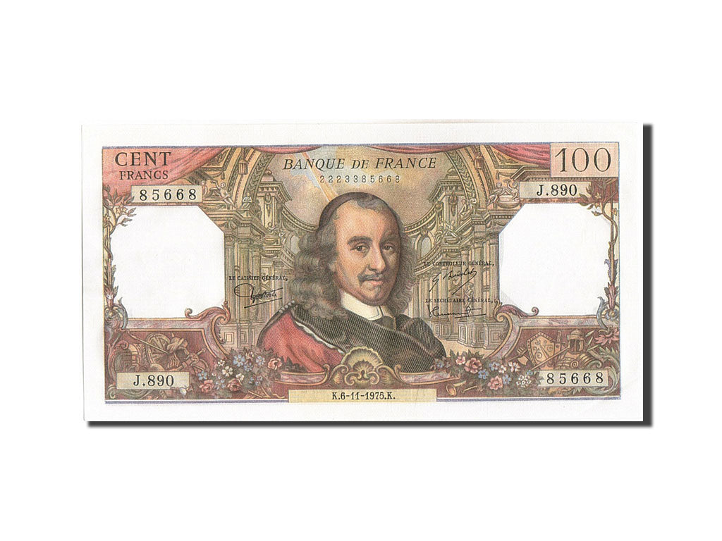Banknote, France, 100 Francs, 100 F 1964-1979 ''Corneille'', 1975, 1975-11-06