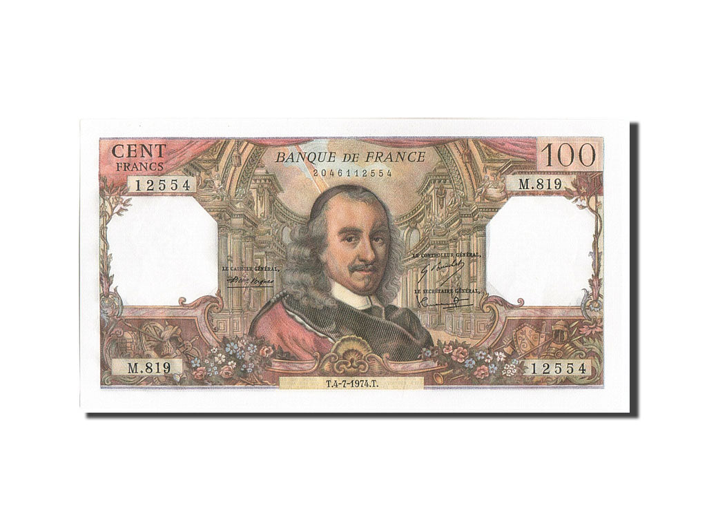 France, 100 Francs, 100 F 1964-1979 ''Corneille'', 1974, KM #149e, 1974-07-04,..