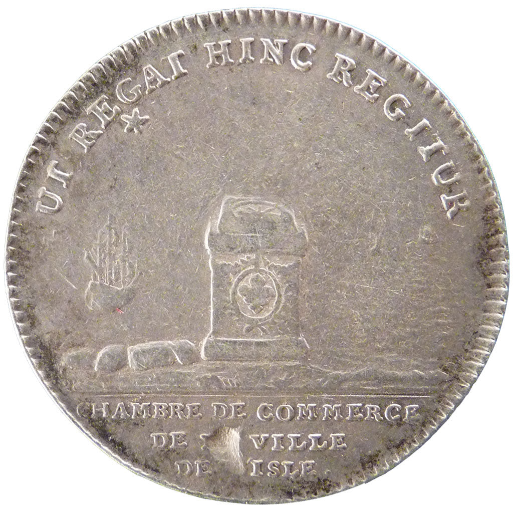 FLANDRE, Louis XV, Jeton en Argent Chambre de Commerce de Lille
