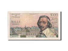 Banconote, Francia, 1000 Francs, 1 000 F 1953-1957 ''Richelieu'', 1955