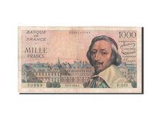 France, 1000 Francs, 1 000 F 1953-1957 ''Richelieu'', 1956, KM #134a,...