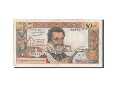 France, 50 Nouveaux Francs, 50 NF 1959-1961 ''Henri IV'', 1959, KM #143a,...