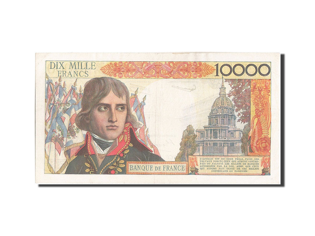 France, 10,000 Francs, 10 000 F 1955-1958 ''Bonaparte'', 1958, KM #136b,...