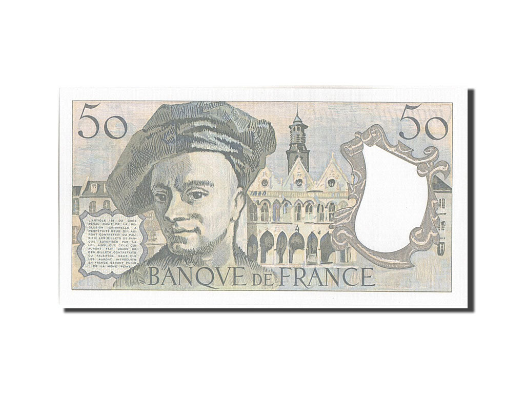 Francia, 50 Francs, 50 F 1976-1992 ''Quentin de La Tour'', 1983, KM:152b, SPL...