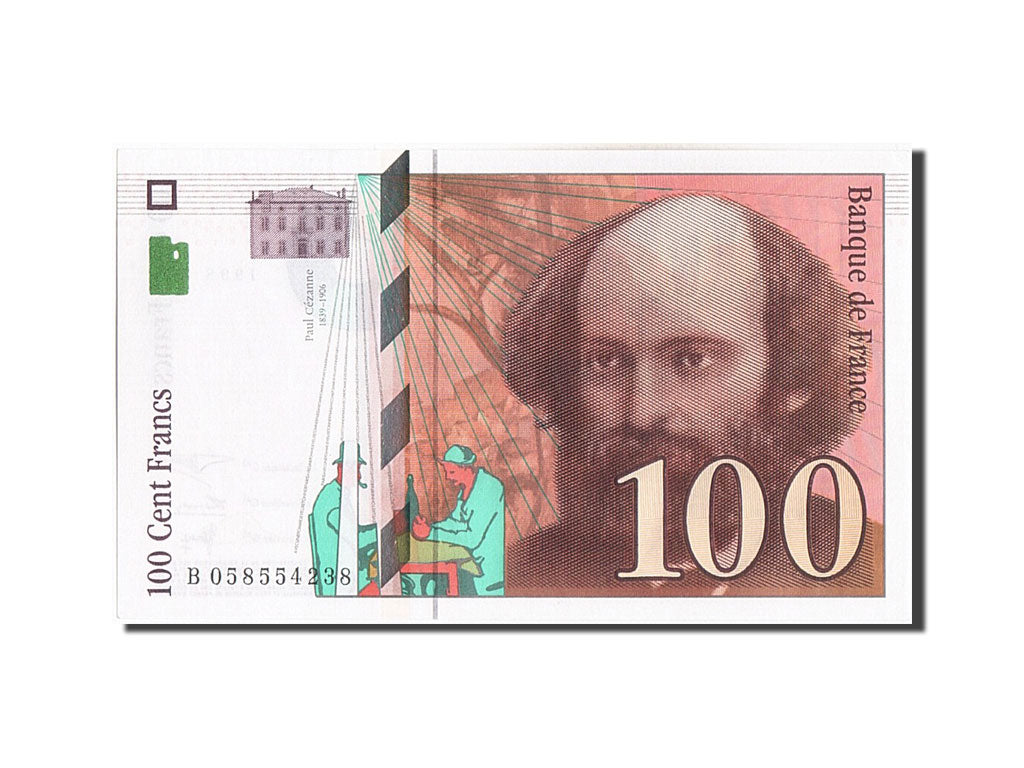 Banknote, France, 100 Francs, 100 F 1997-1998 ''Cézanne'', 1998, UNC(65-70)