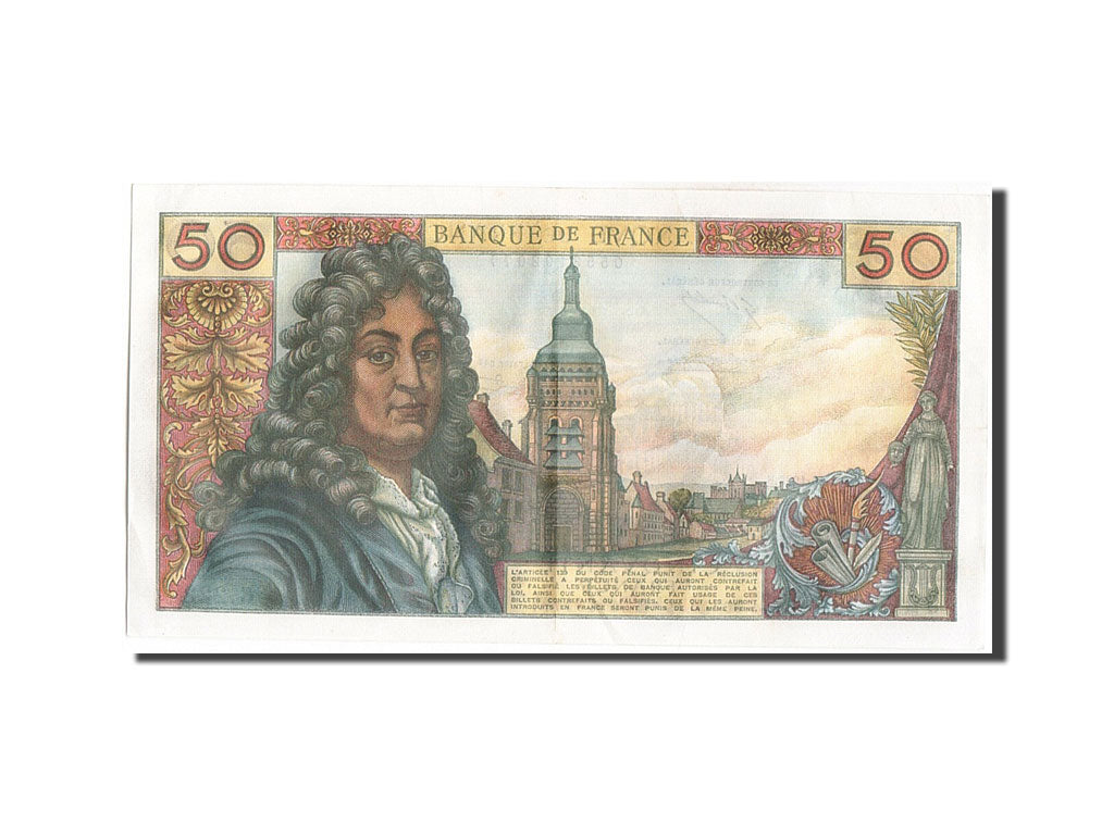 France, 50 Francs, 50 F 1962-1976 ''Racine'', 1973, KM #148d, 1973-10-04,...
