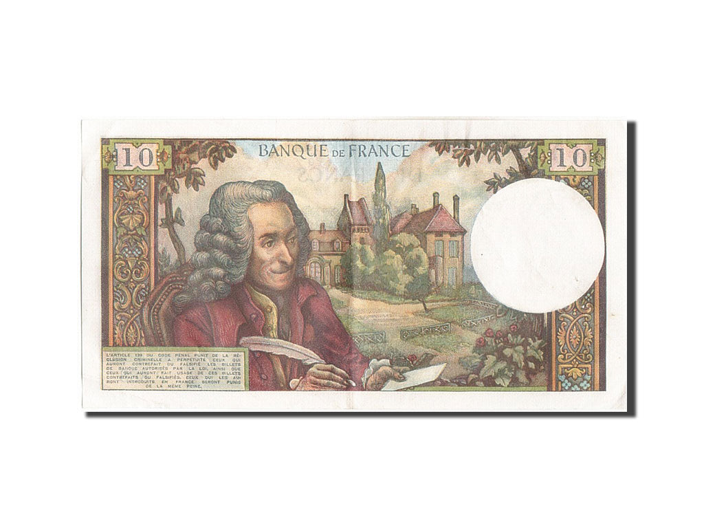 Banconote, Francia, 10 Francs, 10 F 1963-1973 ''Voltaire'', 1973, 1973-06-07