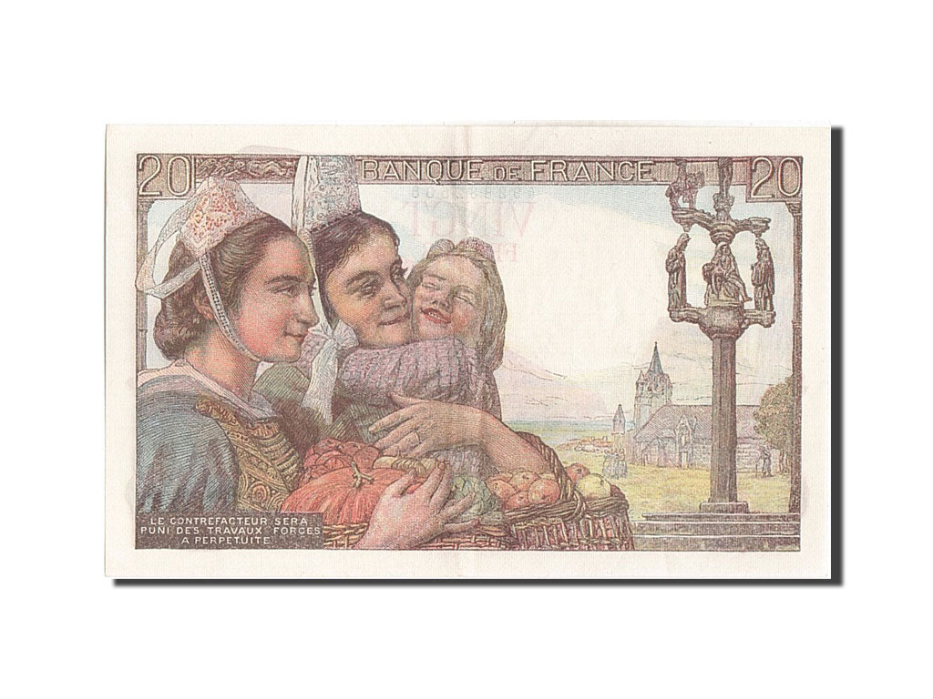 France, 20 Francs, 20 F 1942-1950 ''Pêcheur'', 1949, KM #100c, 1949-03-10, A...