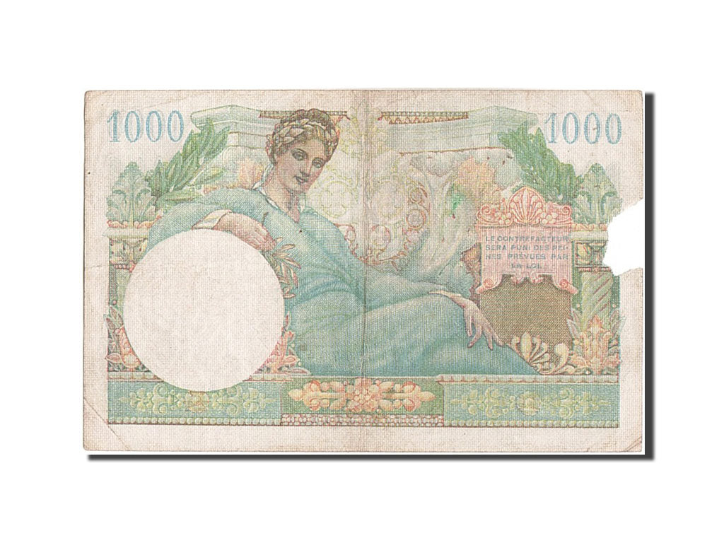 France, 1000 Francs, 1947 French Treasury, 1947, KM #M10, 1947-01-01, F(12-15),.