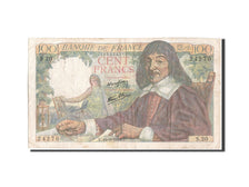 France, 100 Francs, 100 F 1942-1944 ''Descartes'', 1942, KM #101a, 1942-05-15,..