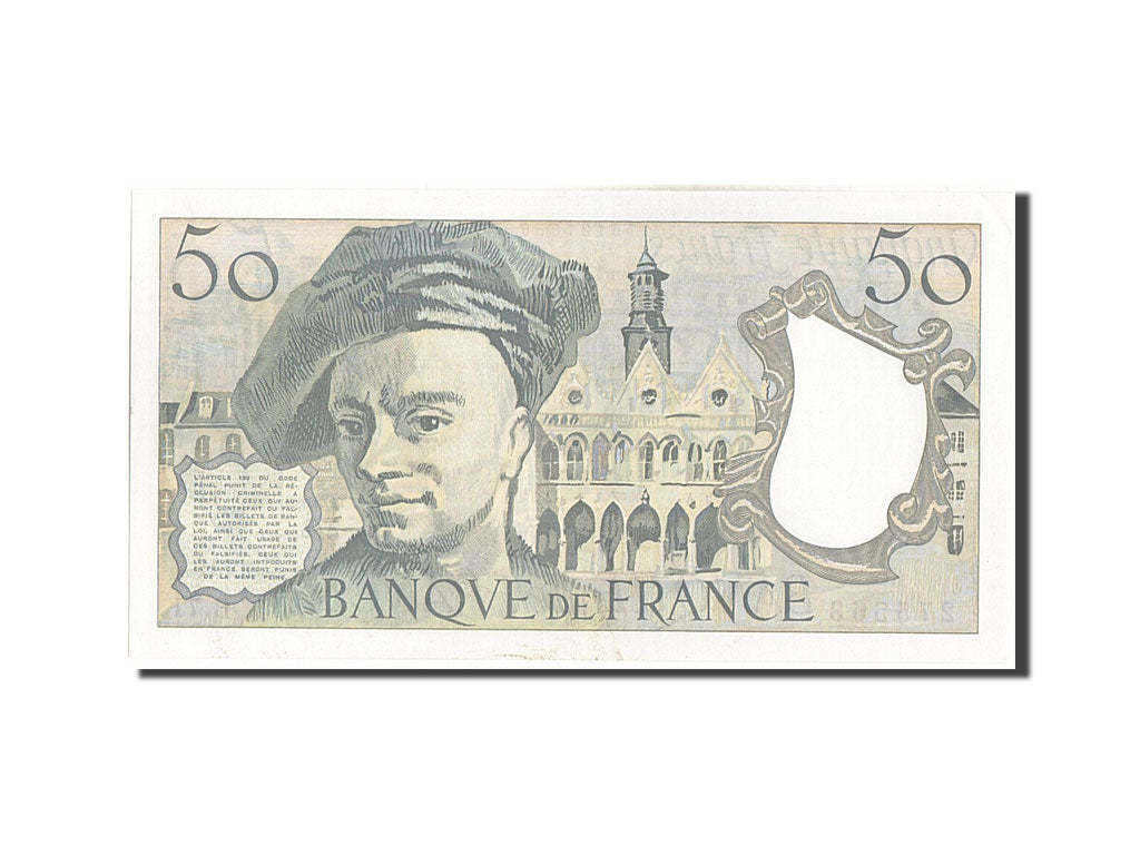 Billete, Francia, 50 Francs, 50 F 1976-1992 ''Quentin de La Tour'', 1992, UNC