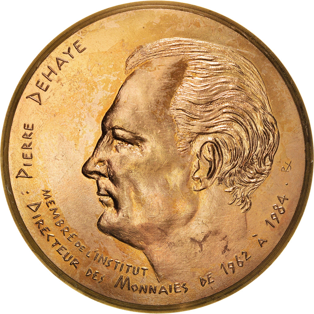 France, Medal, Pierre Dehaye, Directeur des Monnaies, 1985, MDP, AU(55-58)
