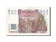Geldschein, Frankreich, 50 Francs, 50 F 1946-1951 ''Le Verrier'', 1947