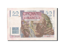 Billete, Francia, 50 Francs, 50 F 1946-1951 ''Le Verrier'', 1946, 1946-03-14